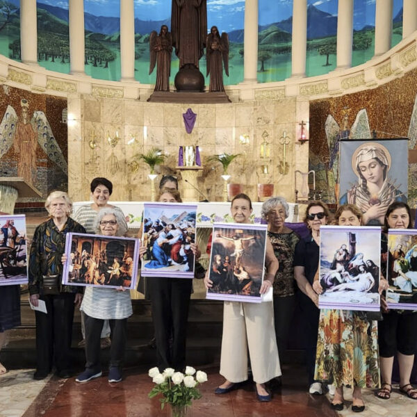 Celebração das 7 Dores de Maria, realizada hoje na Paróquia.